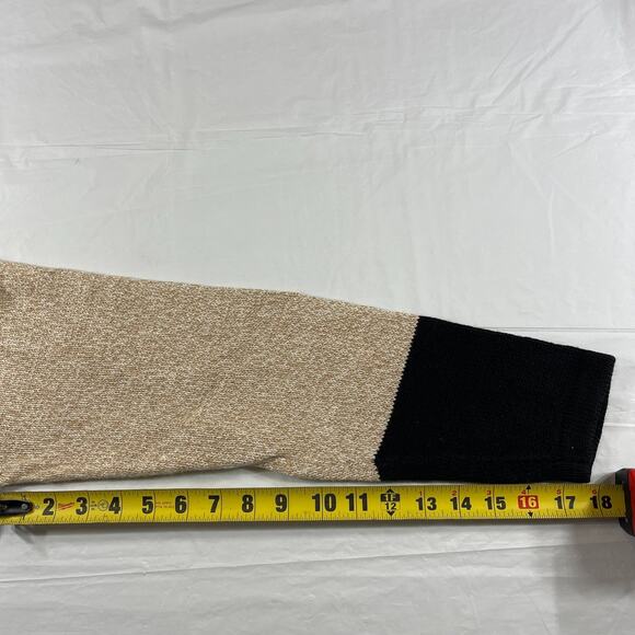 Cabin Creek Ramie Cotton Sweater Cardigan Patchwork Fall Leaves Toggle Buttons - Picture 5 of 10